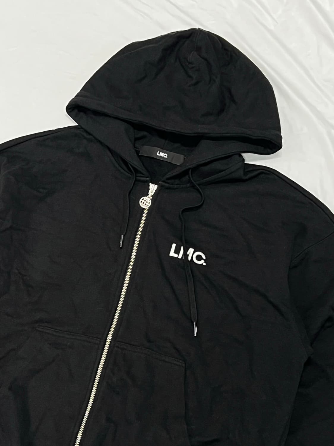 LMC 자수로고 후드집업 블랙 상품이미지2
