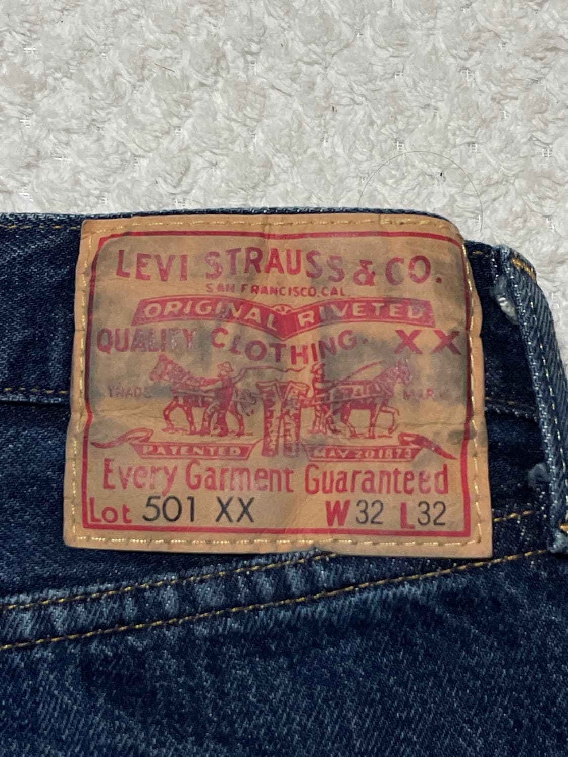 [32X32] 리바이스 LVC 55501 JAPAN 오리지널 핏 데님 상품이미지8