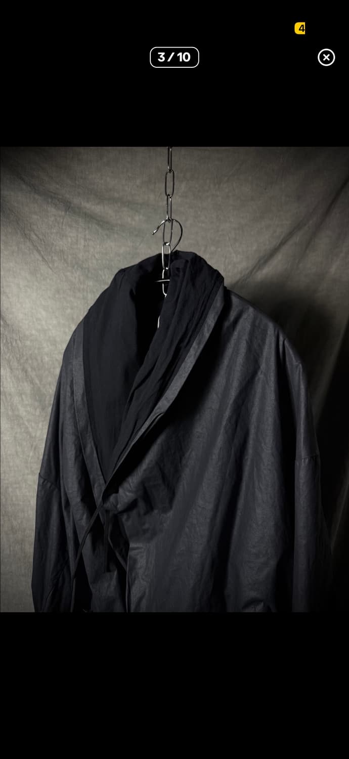 Boris Bidjan Saberi 코팅 레이어드 후드 코트 상품이미지3