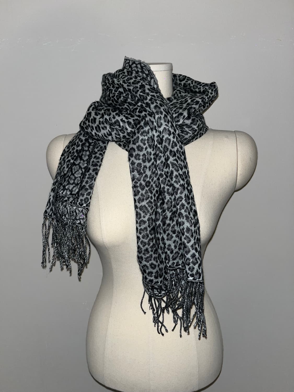 Japanese vintage leopard print scarf 상품이미지4