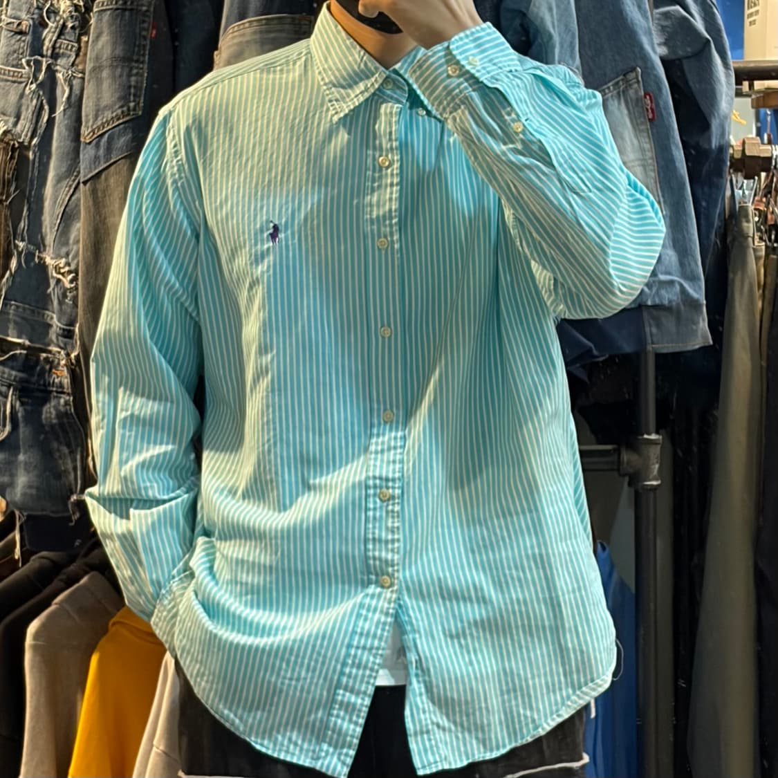 [No.9]Polo 폴로 스트라이프 긴팔셔츠 상품이미지3