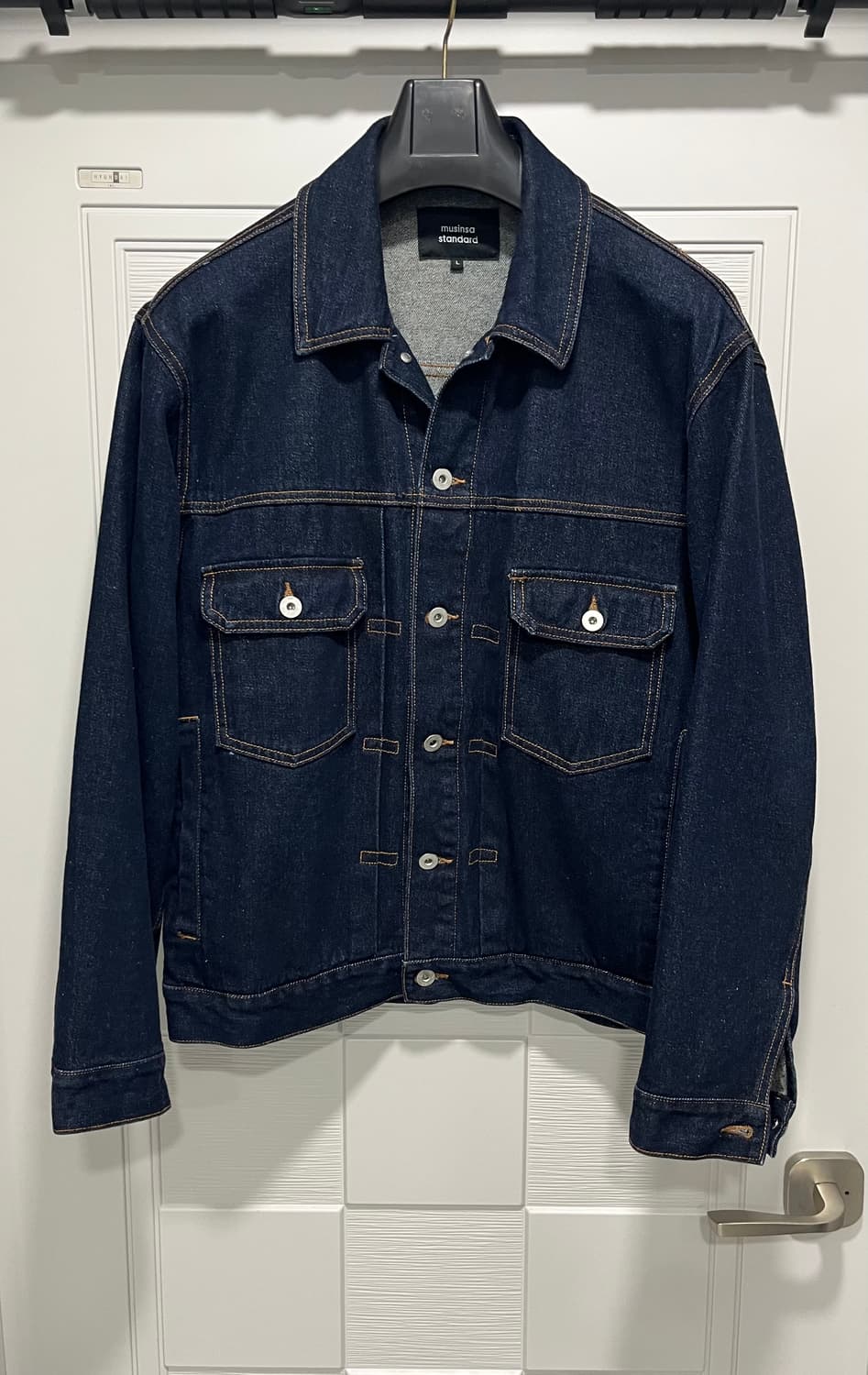 무탠다드 릴렉스드 트러커 데님자켓2 [딥 인디고] 상품이미지4