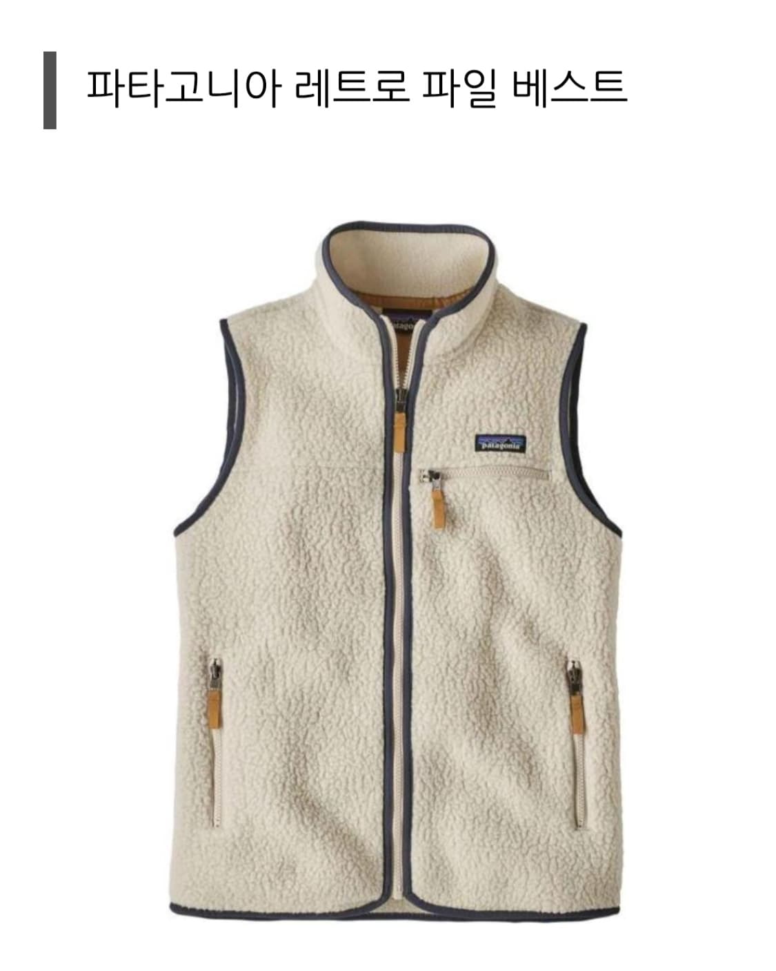 (소희 착용) 파타고니아 레트로 파일 베스트 상품이미지4