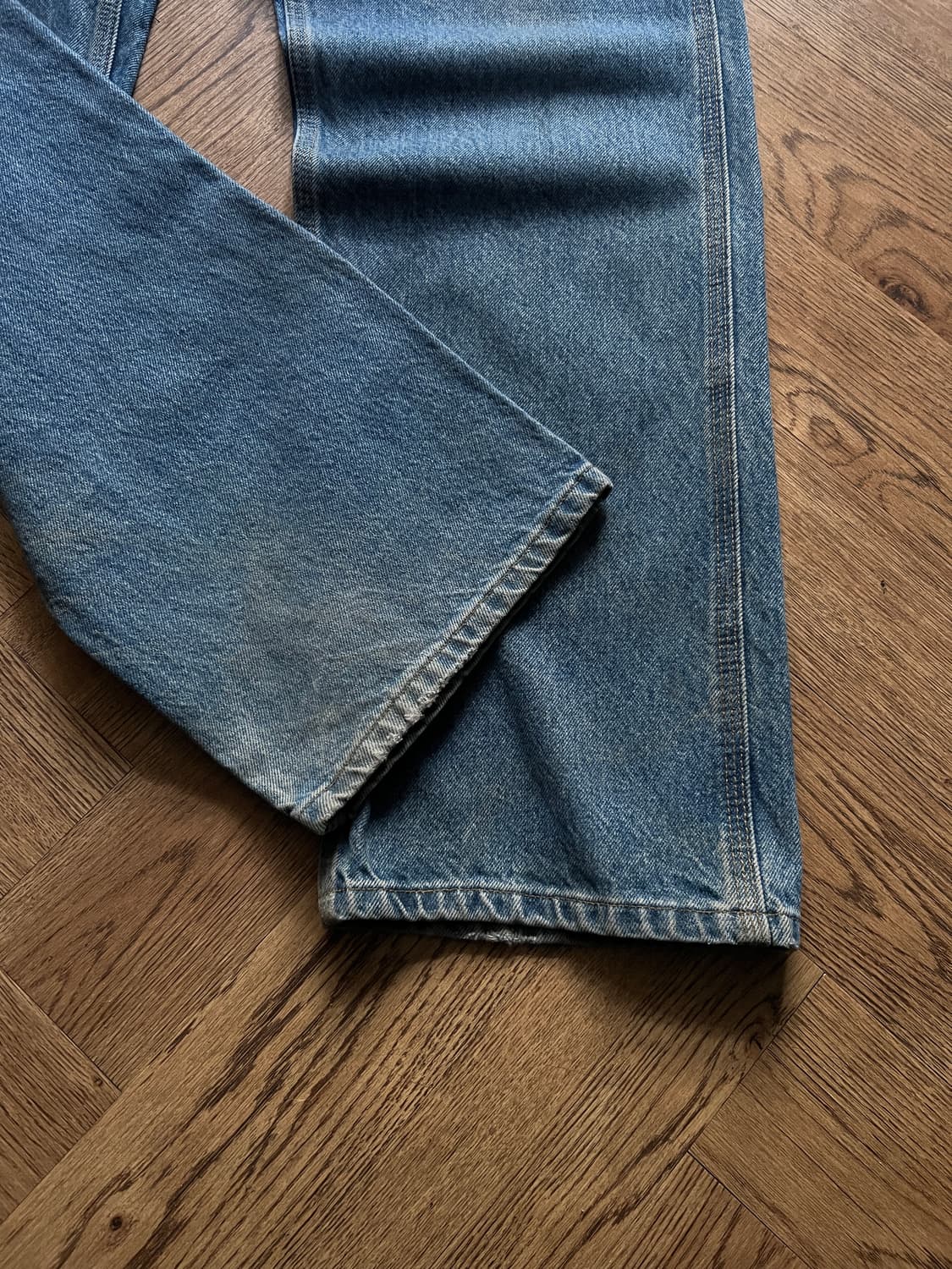 [33]칼하트 USA 덩가리핏 더티워싱 카펜터 워크 데님 팬츠 상품이미지3