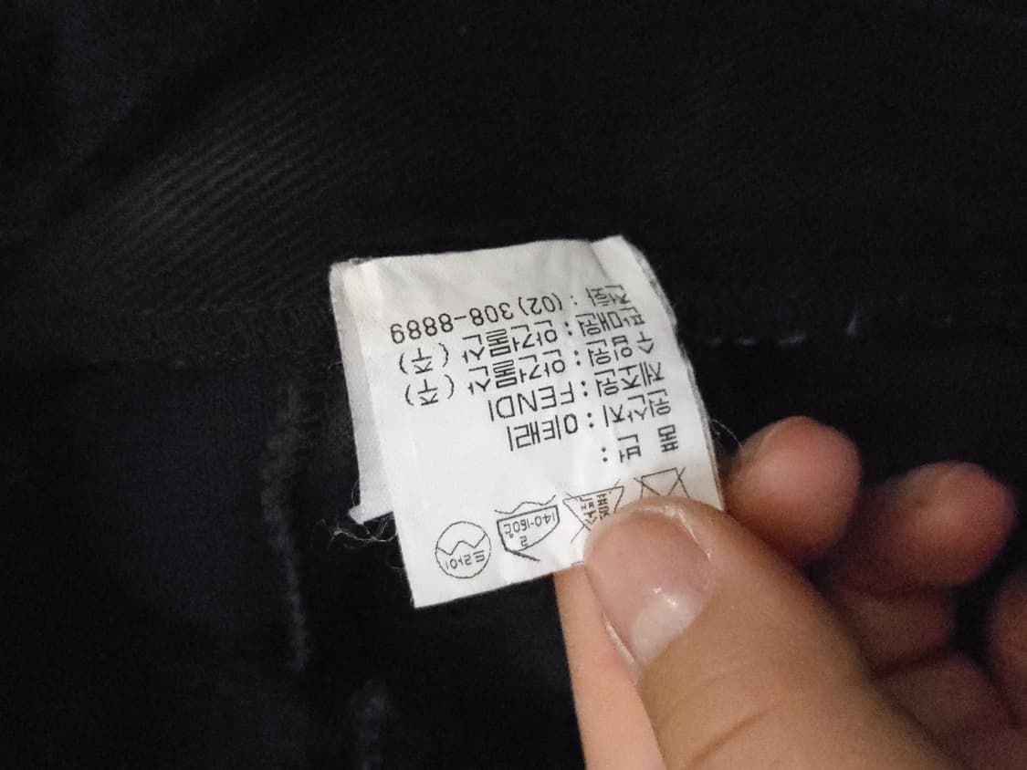 FENDI 블랙 벨벳 미니스커트 m 상품이미지7