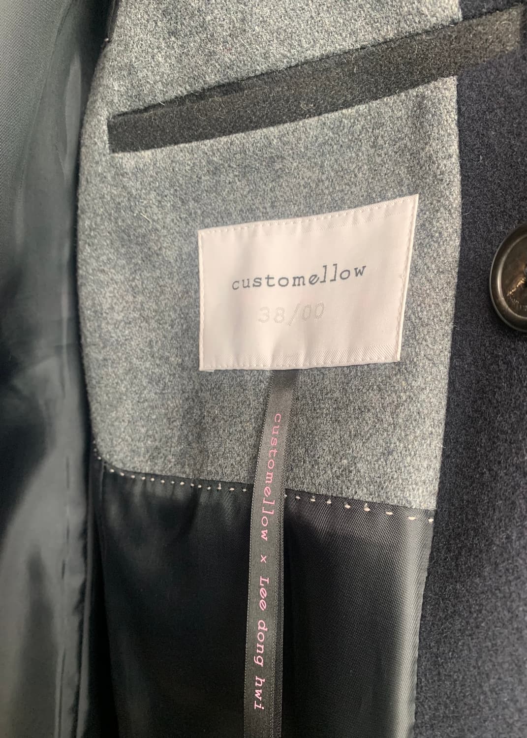 커스텀멜로우 더블코트 다크네이비 상품이미지6