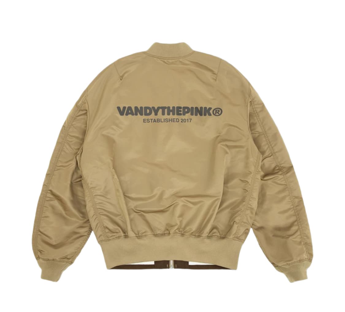 [M] 반디 더 핑크 x 알파 인더스트리 봄버 자켓 리드 그레이 상품이미지5