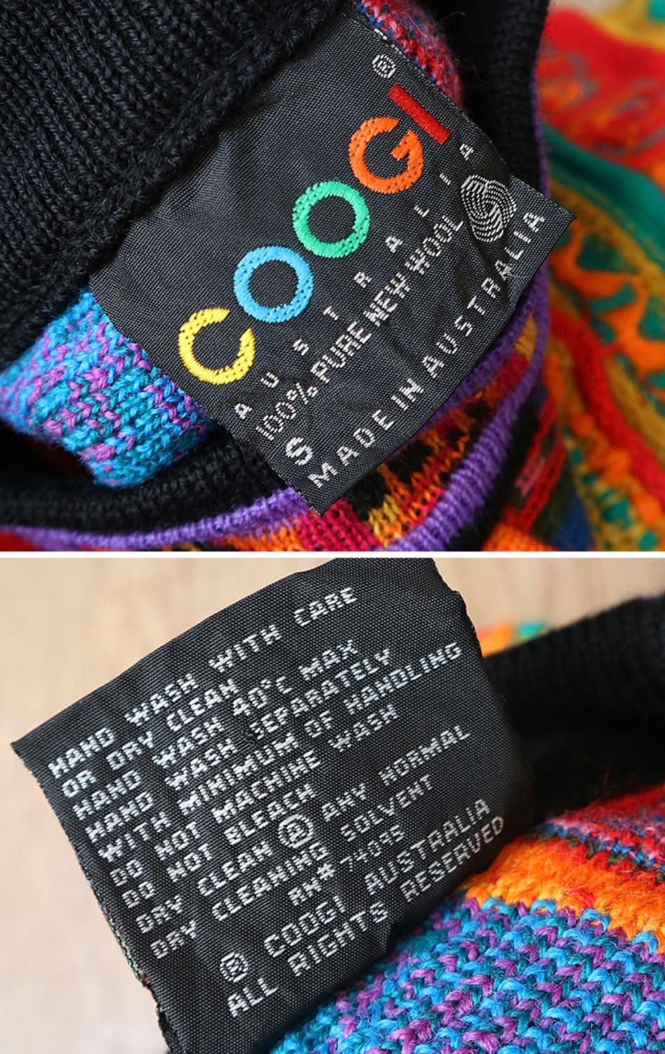 호주메이드 90S  coogi 쿠지 울100% 빈티지 입체 스웨터

 상품이미지9