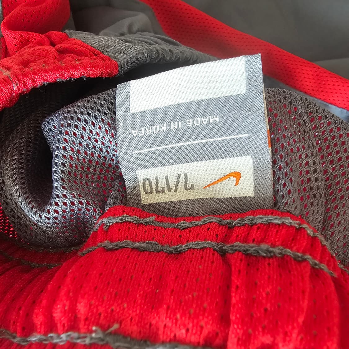 30 31 32 ) 나이키 그레이 런닝 러닝 트레이닝 반바지 그레이 레드 상품이미지5