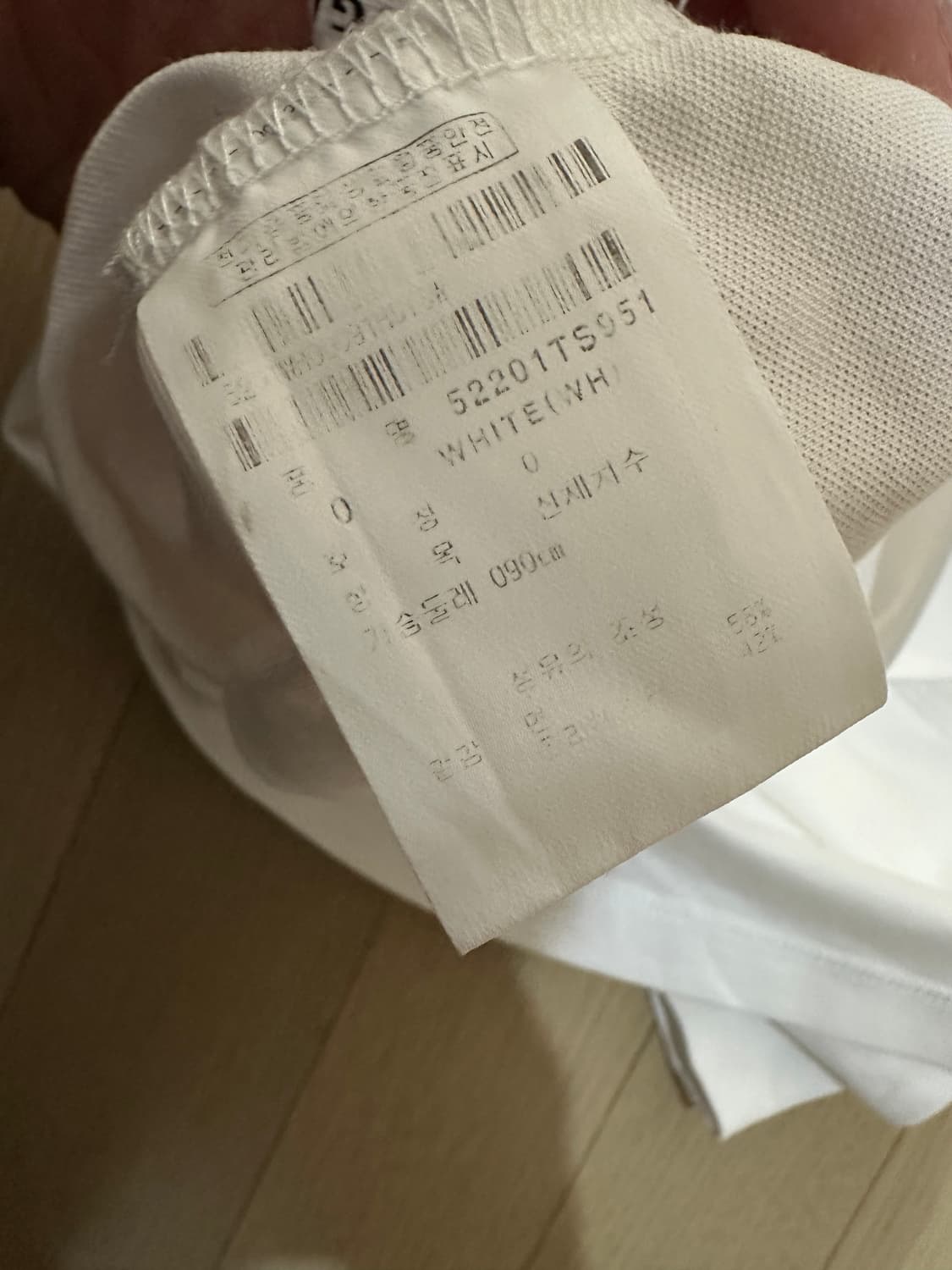 파리게이츠 긴팔 카라 골프티셔츠 (사이즈0, 가슴둘레90) 상품이미지6