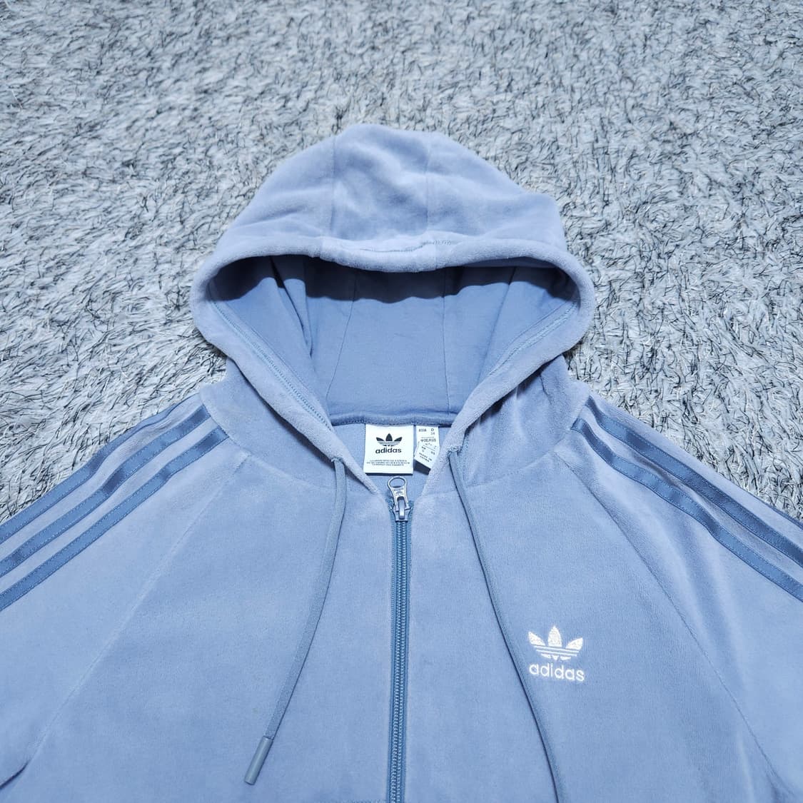 아디다스) S-M 크롭후드집업+조거팬츠셋업 / 왕눈이샵 상품이미지2