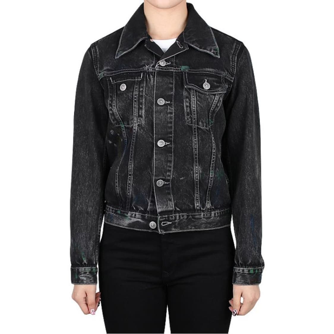 Maison Margiela Paint Denim Jacket Black 상품이미지2