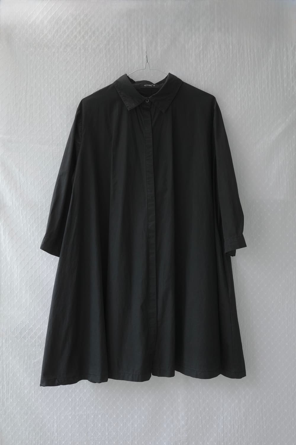 Cloak shirring A line dress 상품이미지3