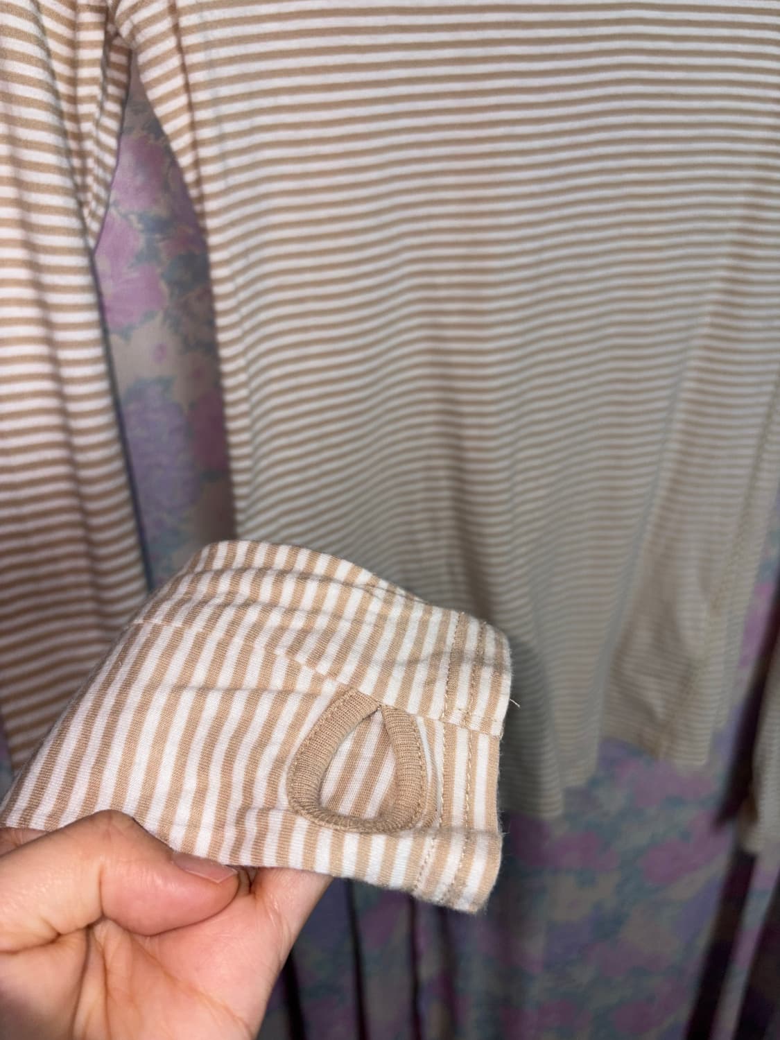 베이지 스트라이프 이너 티셔츠 상품이미지8