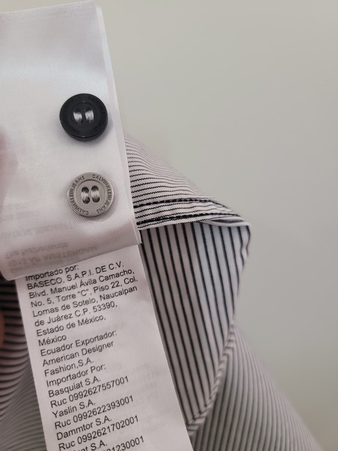 캘빈클라인 남성 스트라이프 믹스패턴 긴팔 셔츠 S사이즈 상품이미지10
