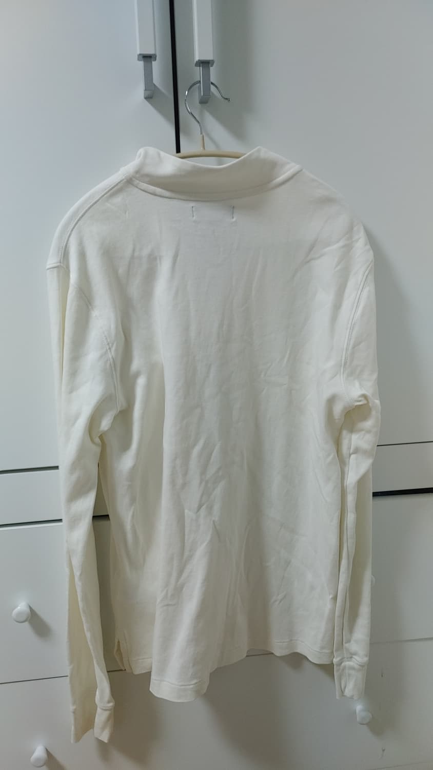 폴로 랄프로렌 화이트 긴팔 하프집업 XL 상품이미지2