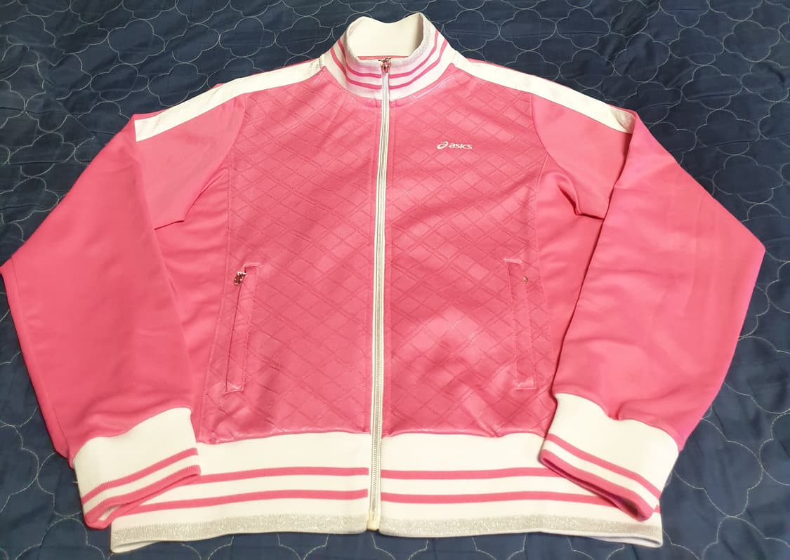 (00s)아식스 올드스쿨 퀄팅 집업져지 핑크 (95) 상품이미지1