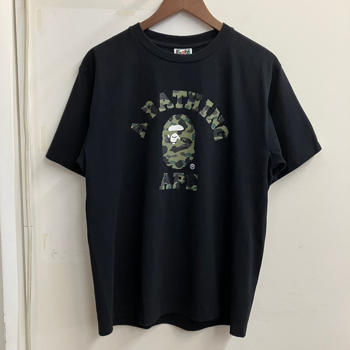 N318 베이프 퍼스트 카모 컬리지 반팔 상품이미지1