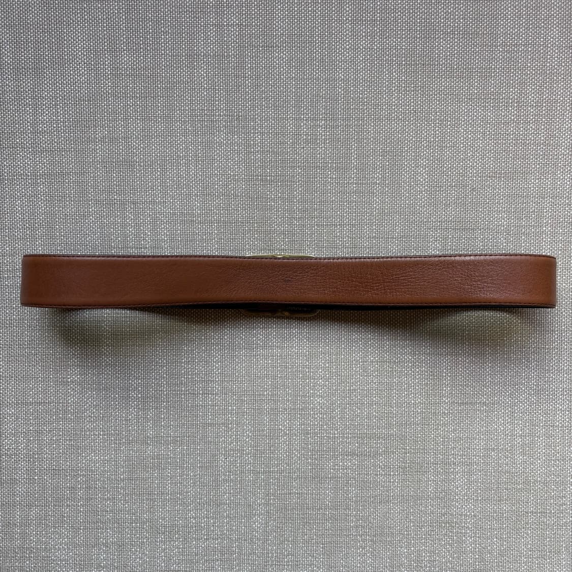 [31-32] 90s USA 카멜브라운 레더 솔리드 브라스 버클 벨트 상품이미지4
