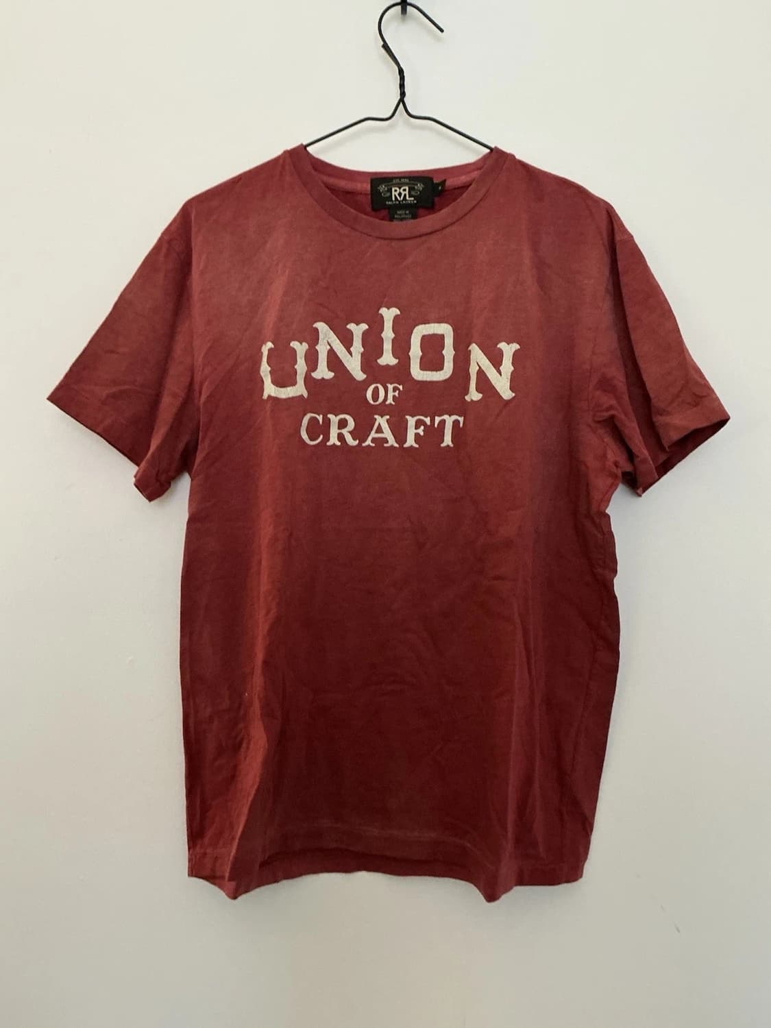 RRL 더블알엘 Union of Craft 빈티지 페이딩 그래픽 티셔츠 상품이미지1