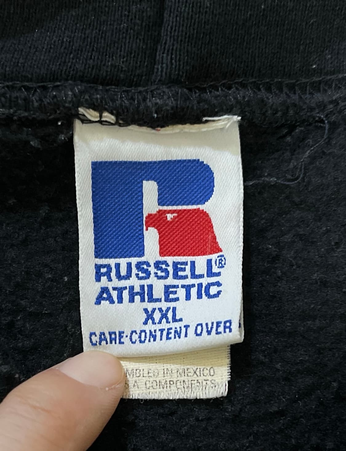 90s 빈티지 러셀 Russell 후드집업 네이비 상품이미지2