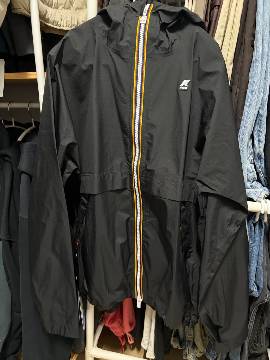 까웨 바람막이 블랙 XL 상품이미지1