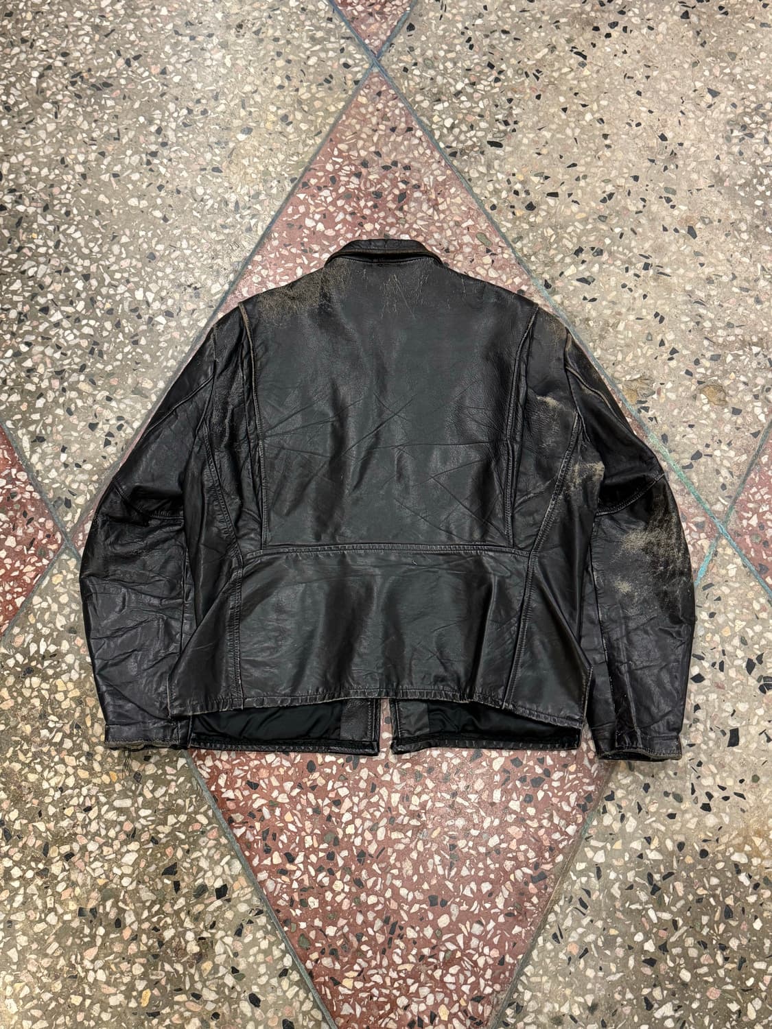 Brent 60s CafeRacer Leather Jacket (42) 상품이미지4