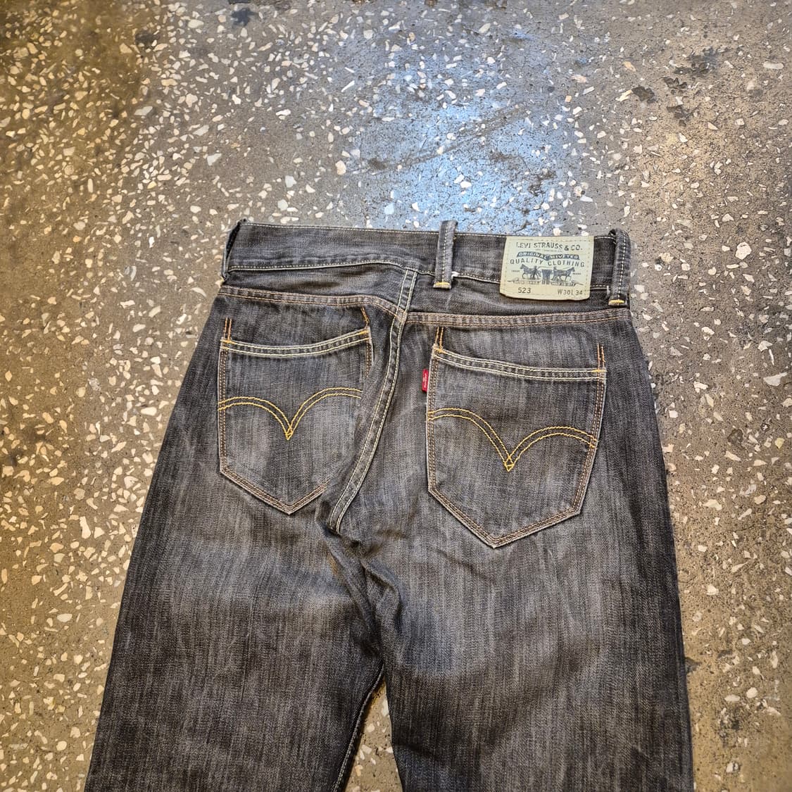 30인치 리바이스 523 워싱그레이 청바지  상품이미지7
