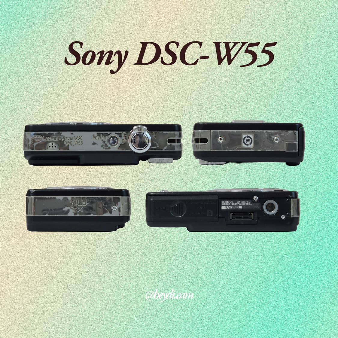 소니 사이버샷 W55 블랙 !! (Sony DSC-W55) 상품이미지3