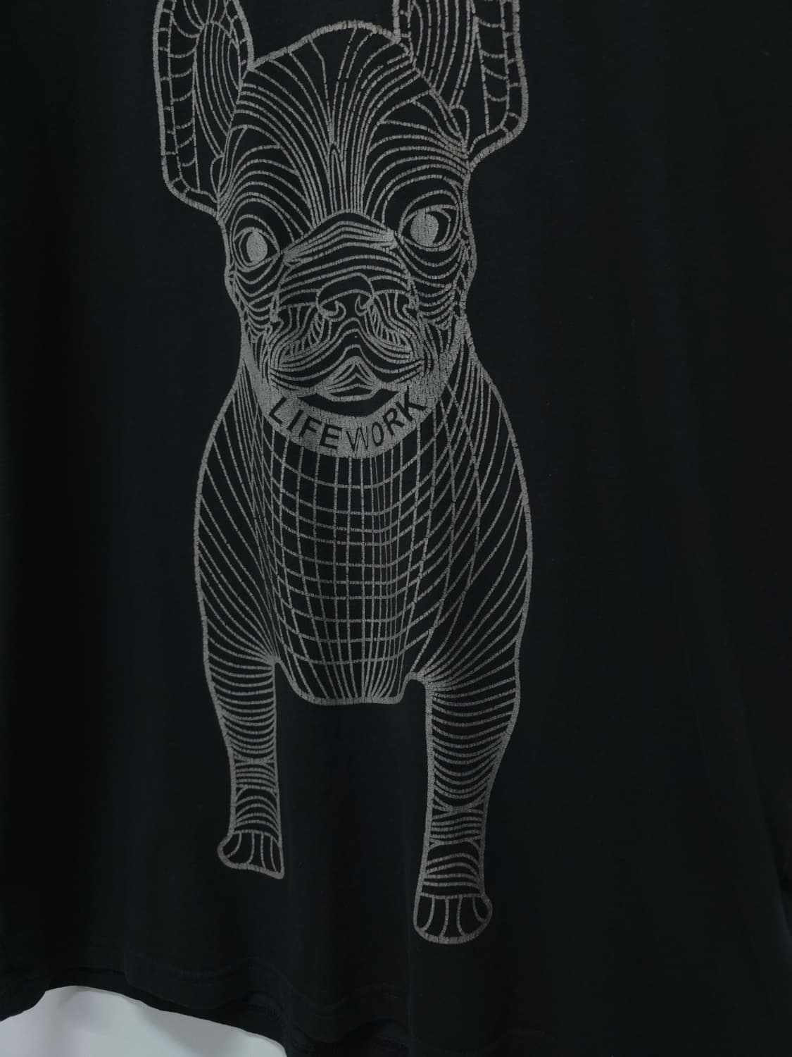 라이프워크 빅 로고 그래픽 반팔 티셔츠 블랙(100) 상품이미지3