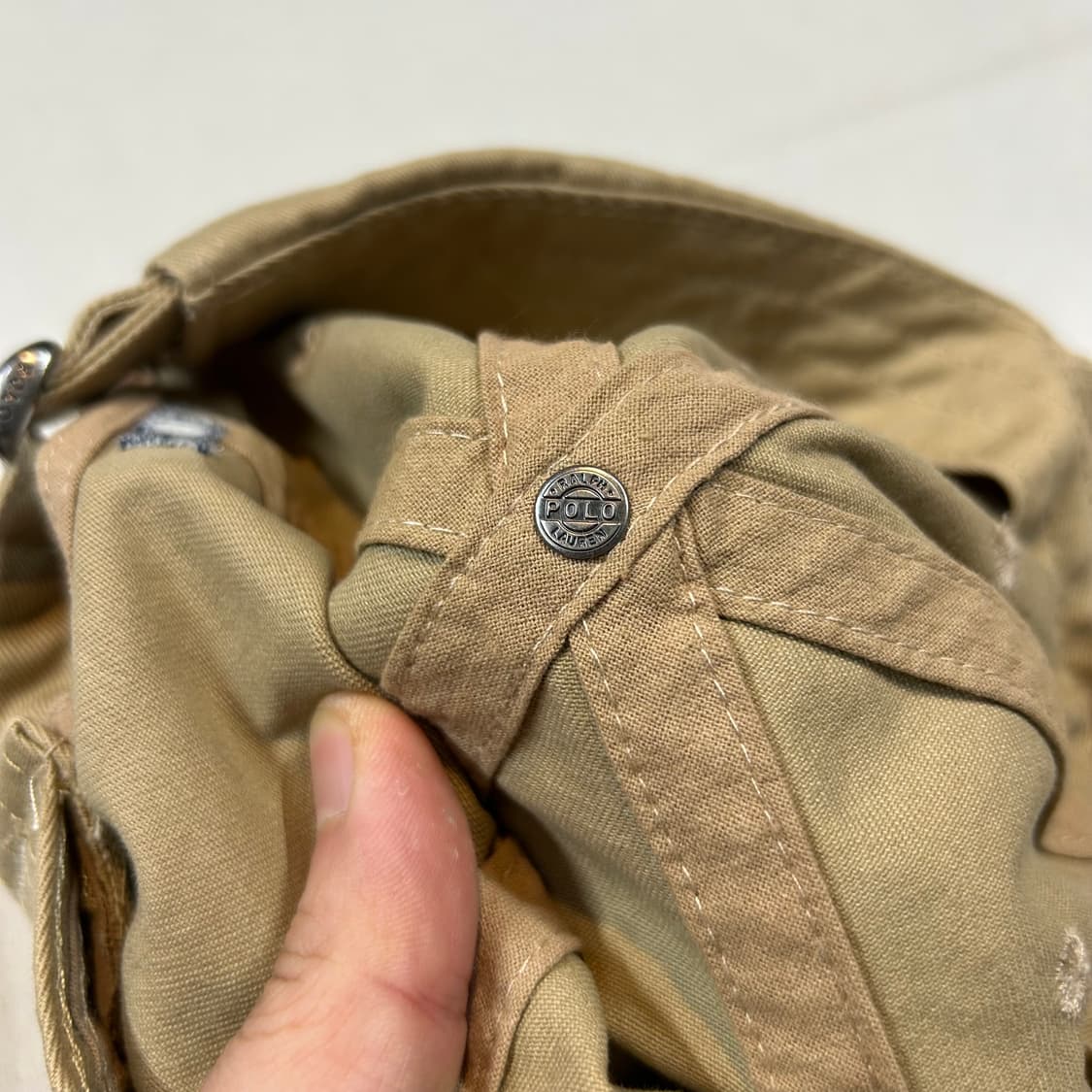 폴로 랄프로렌 아이코닉 치노 볼캡 모자 탄 브라운 상품이미지8