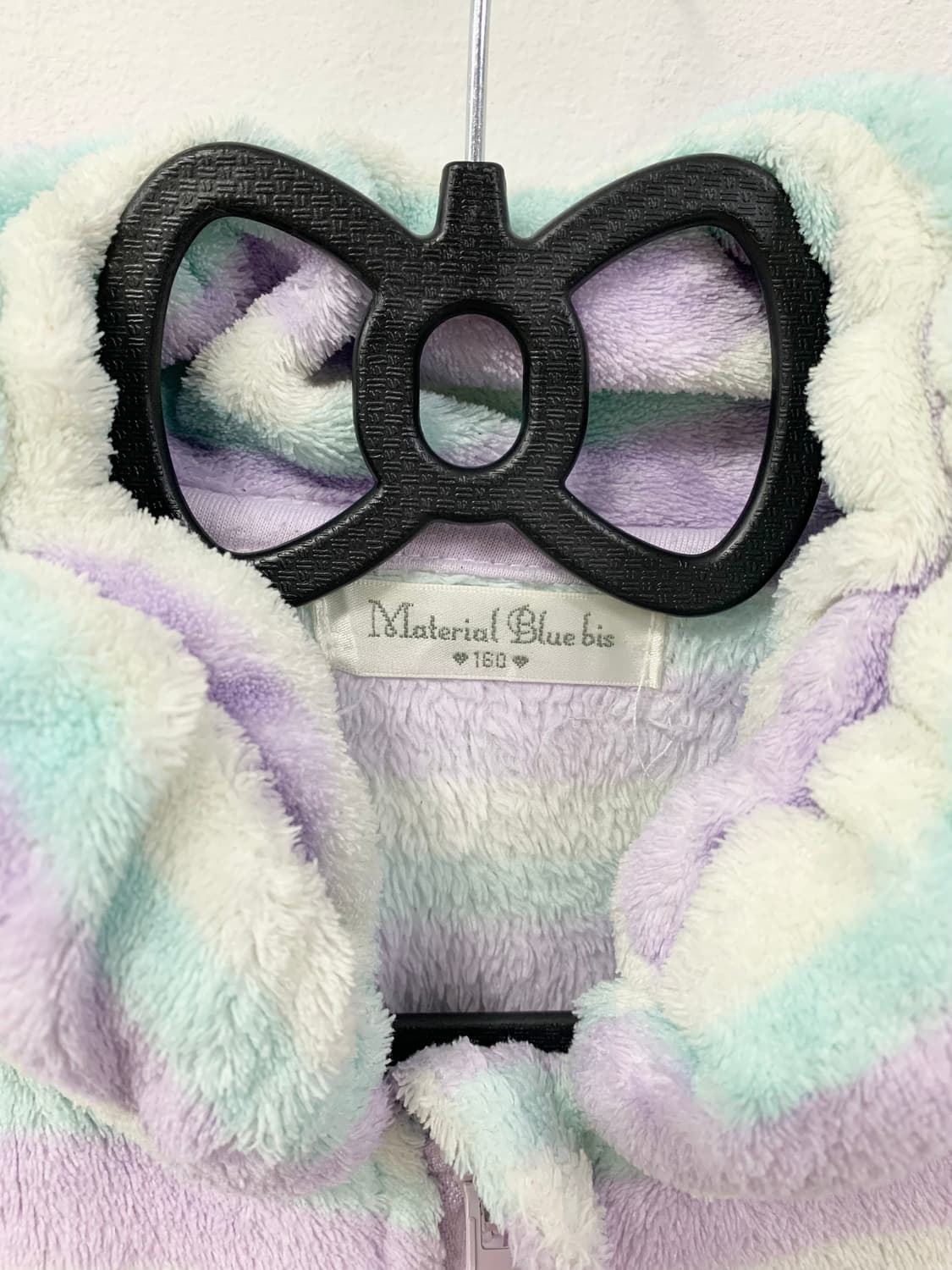 조지후쿠 파스텔 스트라이프 폭닥 후드집업 상품이미지8