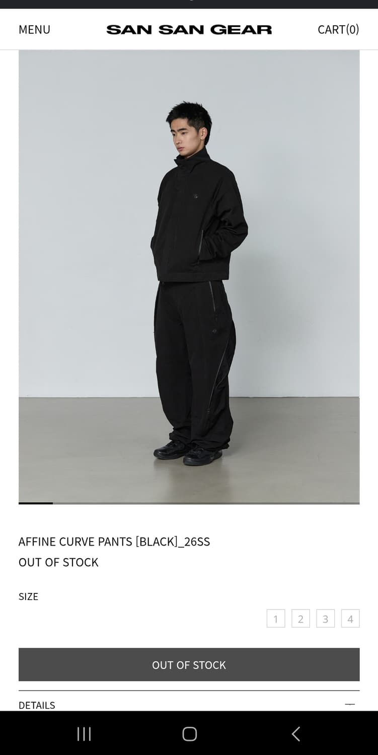 AFFINE CURVE PANTS [BLACK]_26SS  상품이미지1