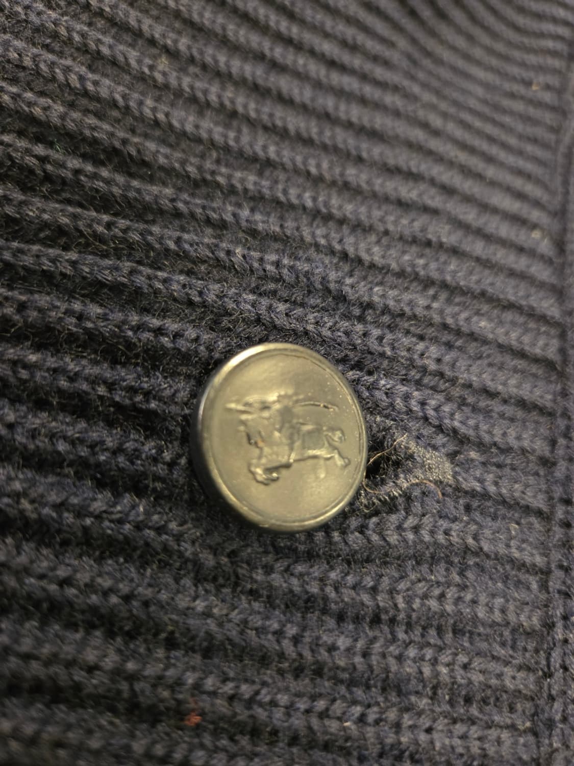 80'S 버버리 아카이브 숄칼라 카디건 상품이미지7