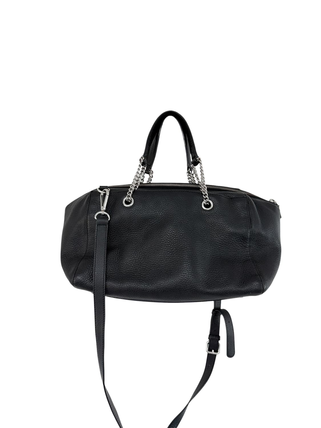 Dkny 블랙 레더 투웨이 토트백 상품이미지3