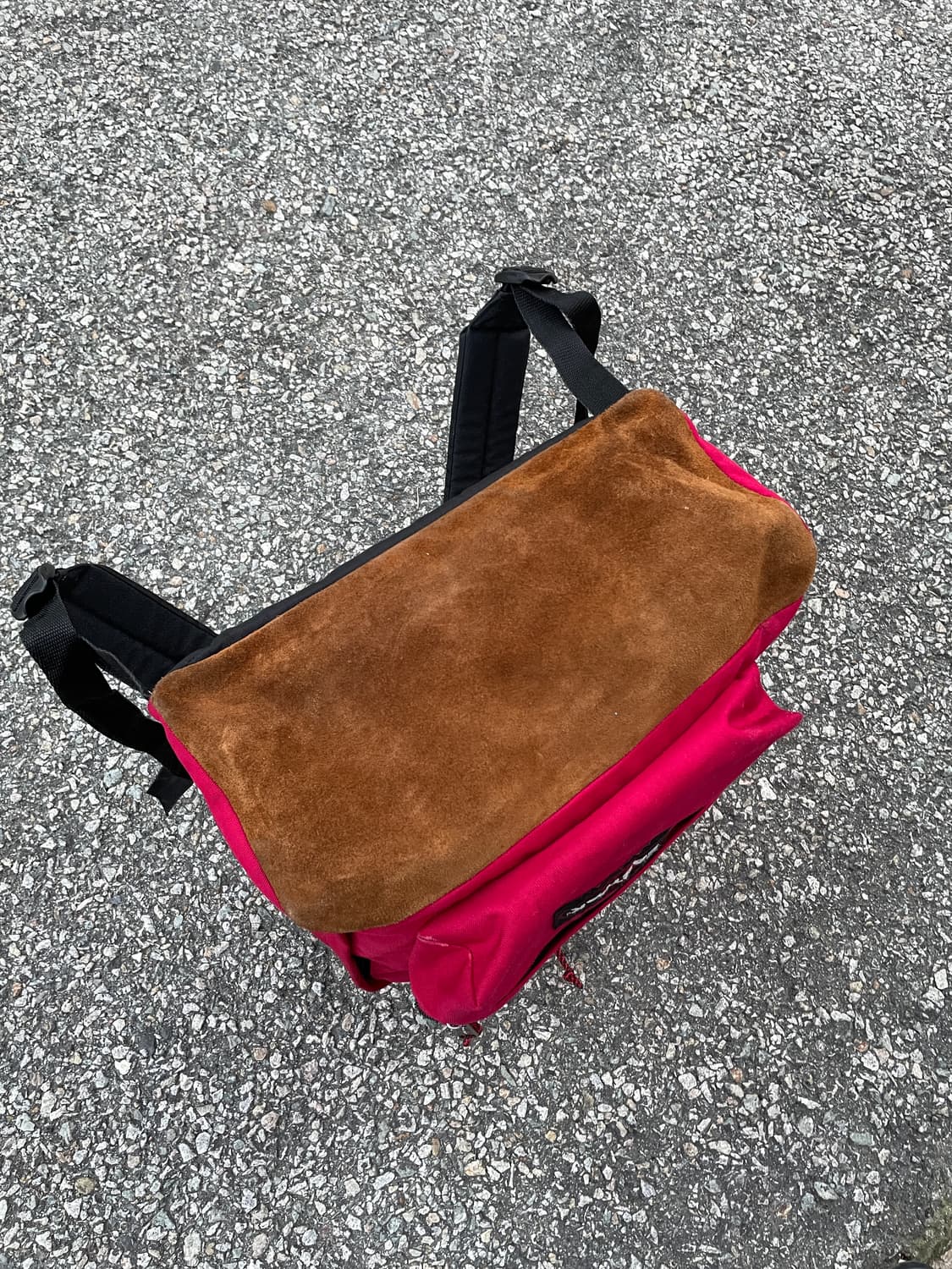 90s-00s Eastpak Leater Bottom Backpack 상품이미지7