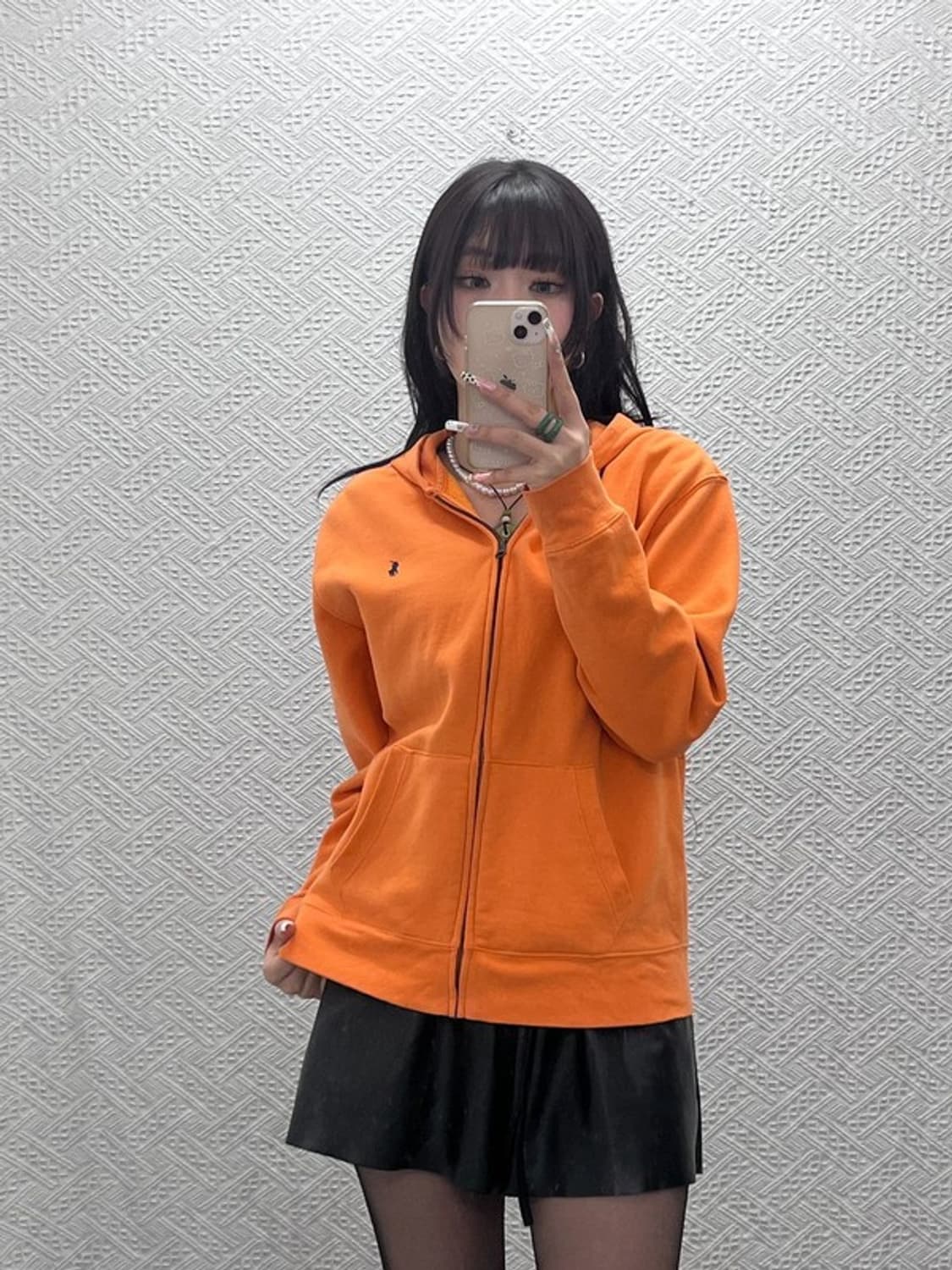 폴로 랄프로렌 레트로 Y2K 00's 오렌지 후드집업 L C11267 상품이미지2