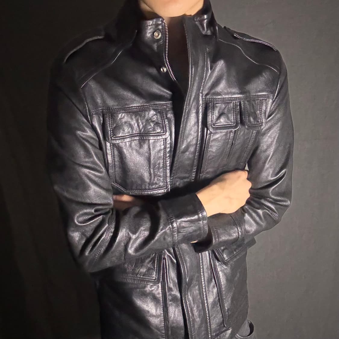 lamb skin leather coat jacket 상품이미지3