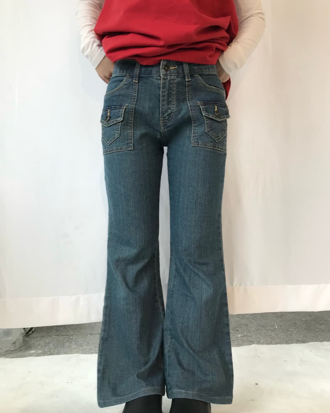 포켓 연청바지  상품이미지1