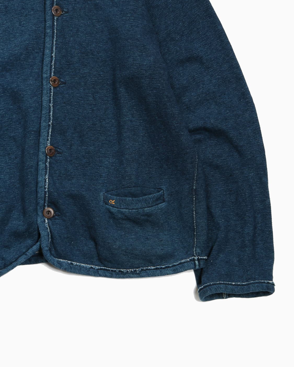 45R Indigo Sweat Cardigan 상품이미지3