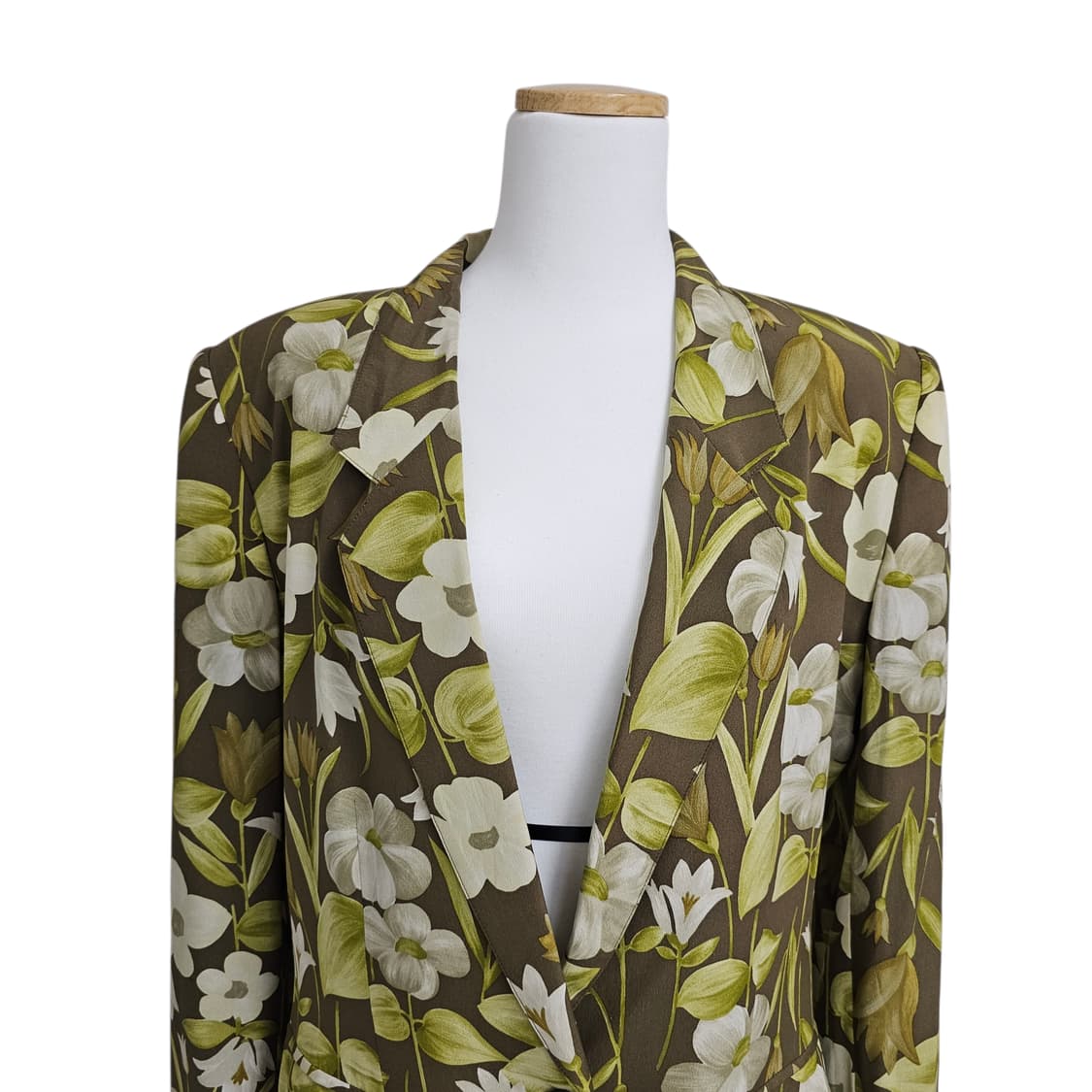 일본빈티지) 실크 100% 꽃 패턴 자켓 상품이미지3