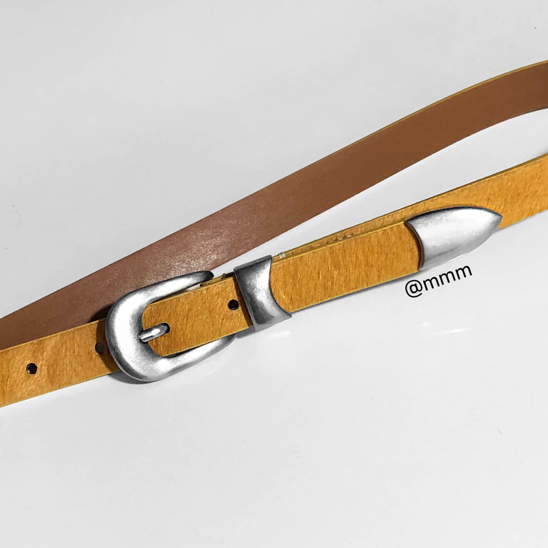 [리얼송치] 카우헤어 송치털 웨스턴 벨트🐂 상품이미지7