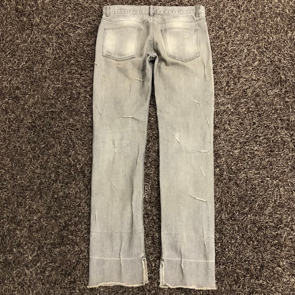 메종마르지엘라 그레이 디스 컷팅진 데님 팬츠 상품이미지5