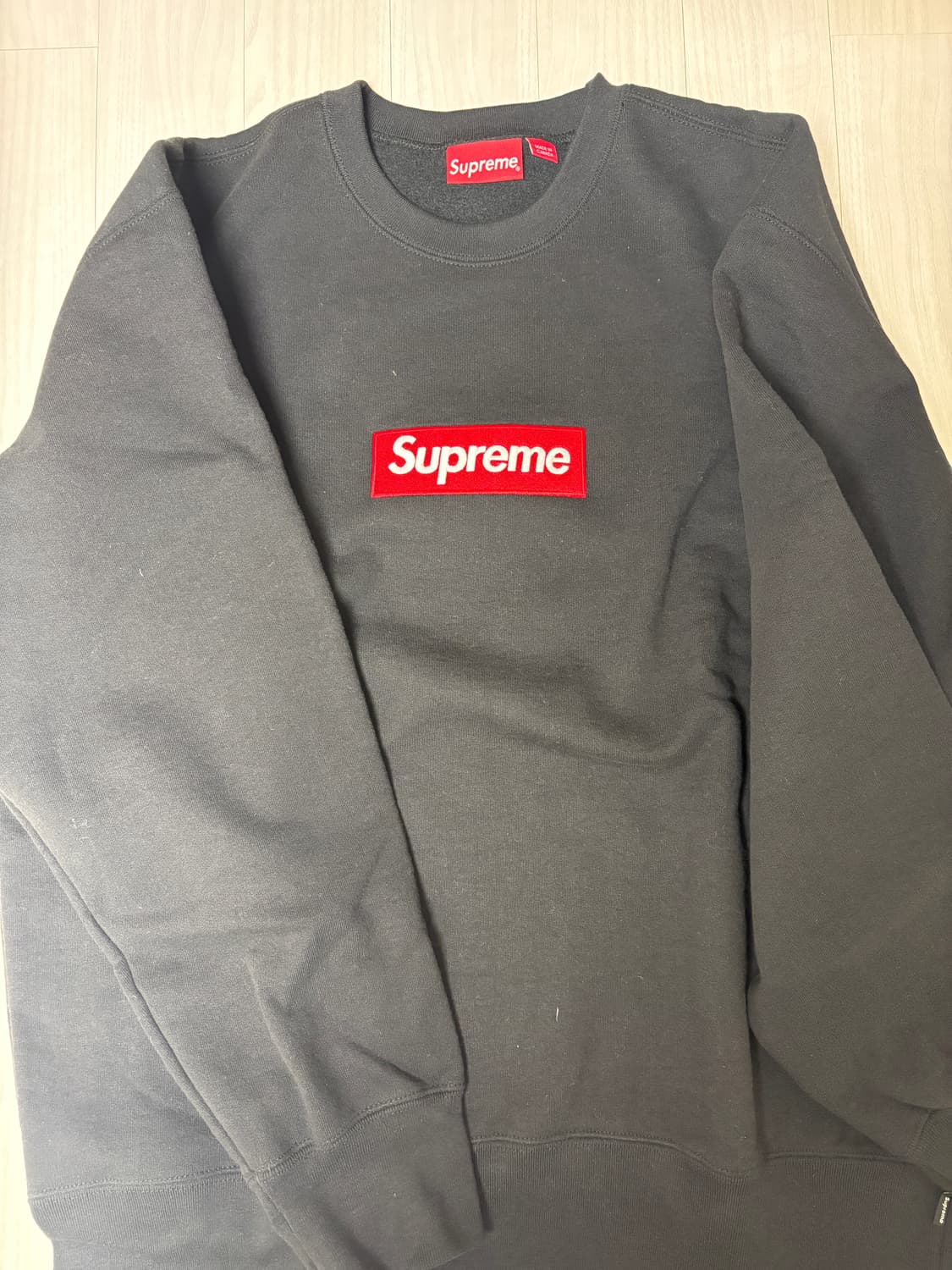 슈프림 박스 로고 크루넥 umber L사이즈 상품이미지3