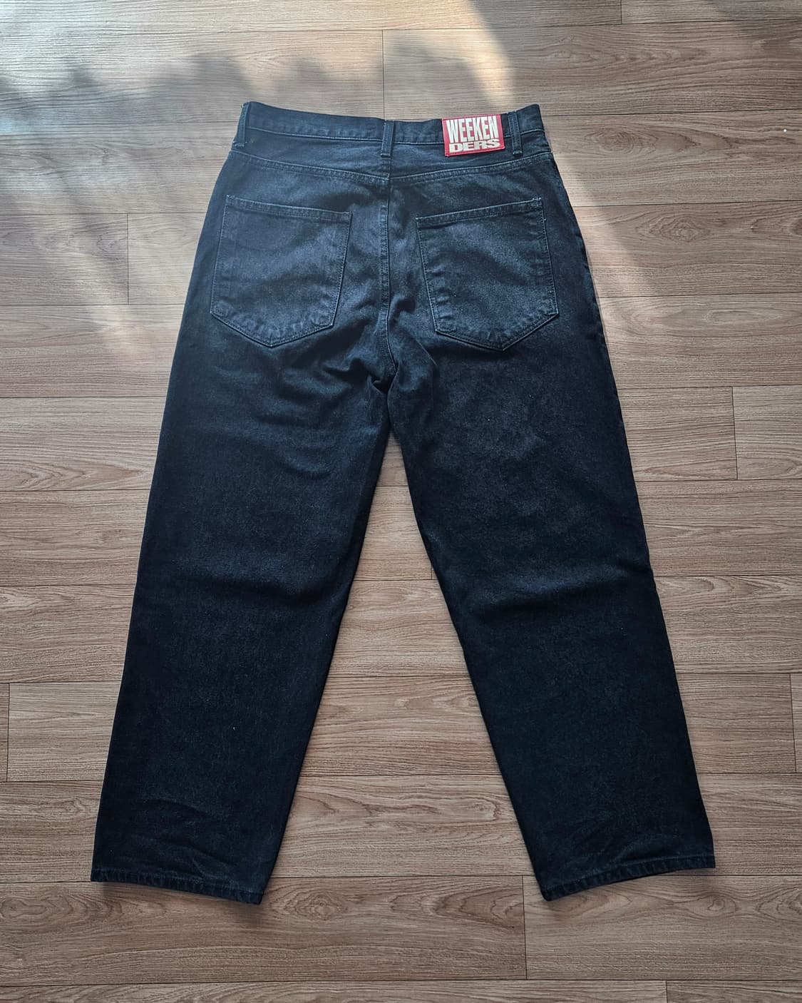 위캔더스 애플 데님 팬츠(블랙, L) 상품이미지2