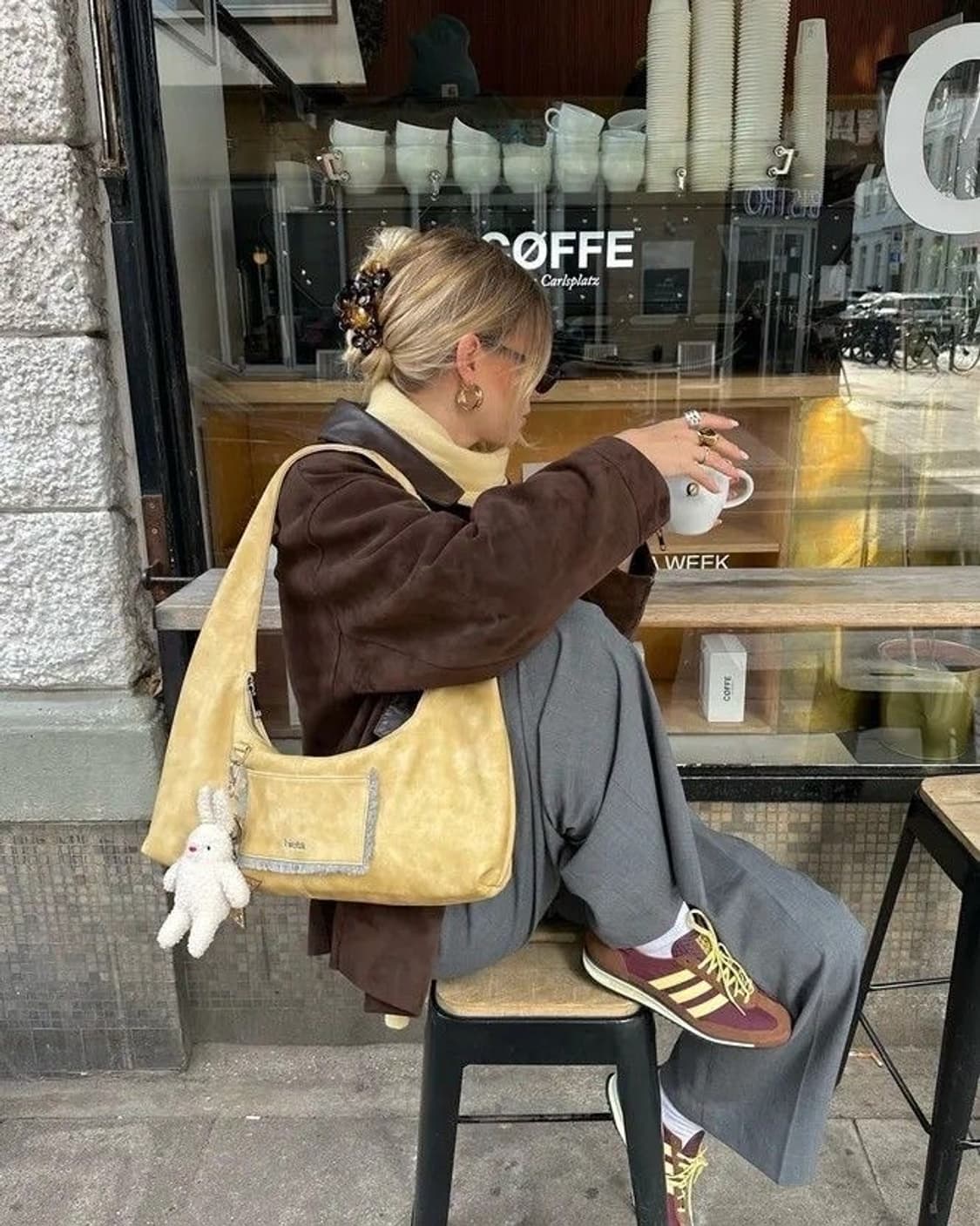 USA 딥 브라운 brown fleece 플리스 비니 상품이미지6