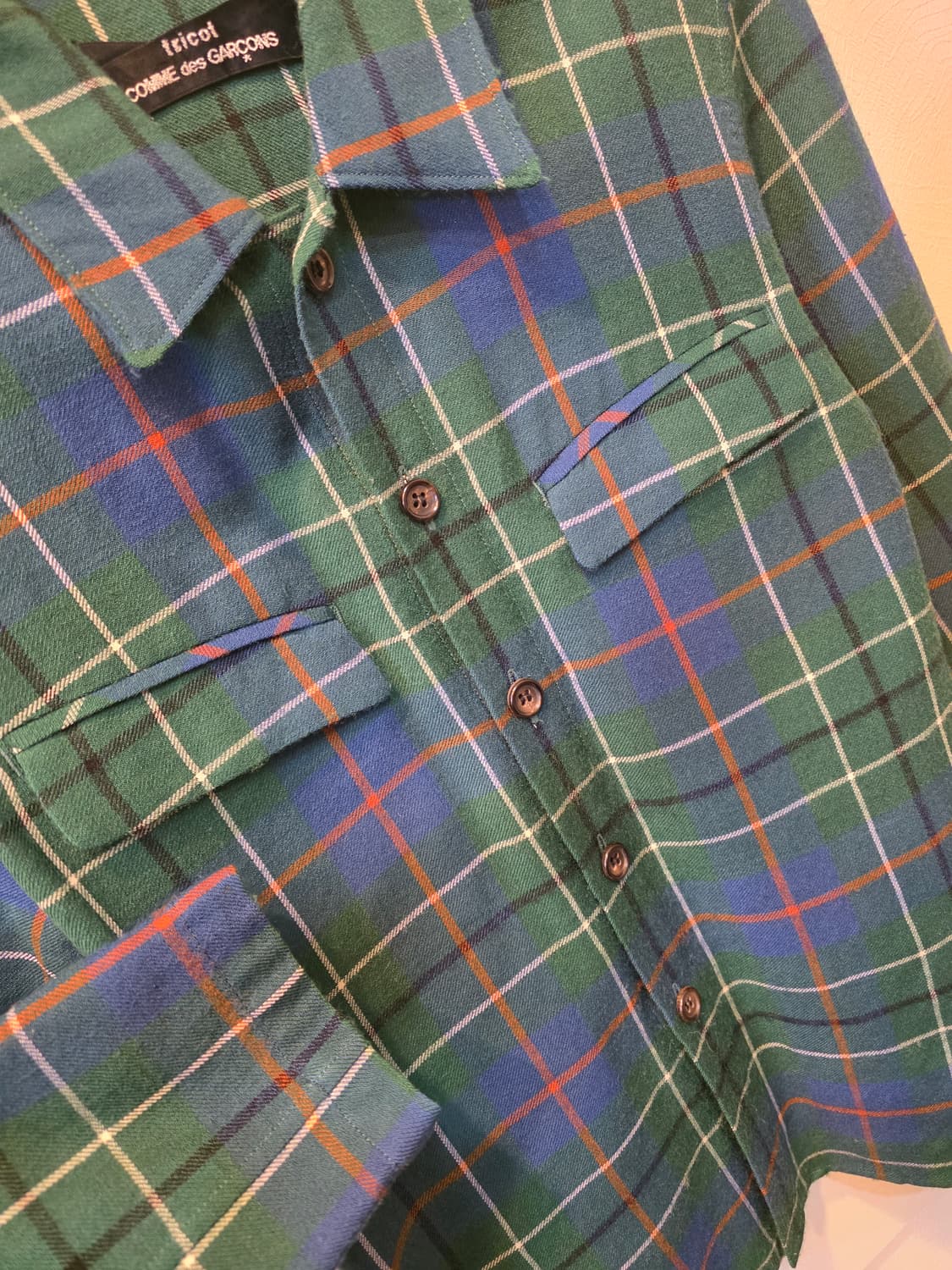 트리코트 꼼데가르송 체크 셔츠 상품이미지4