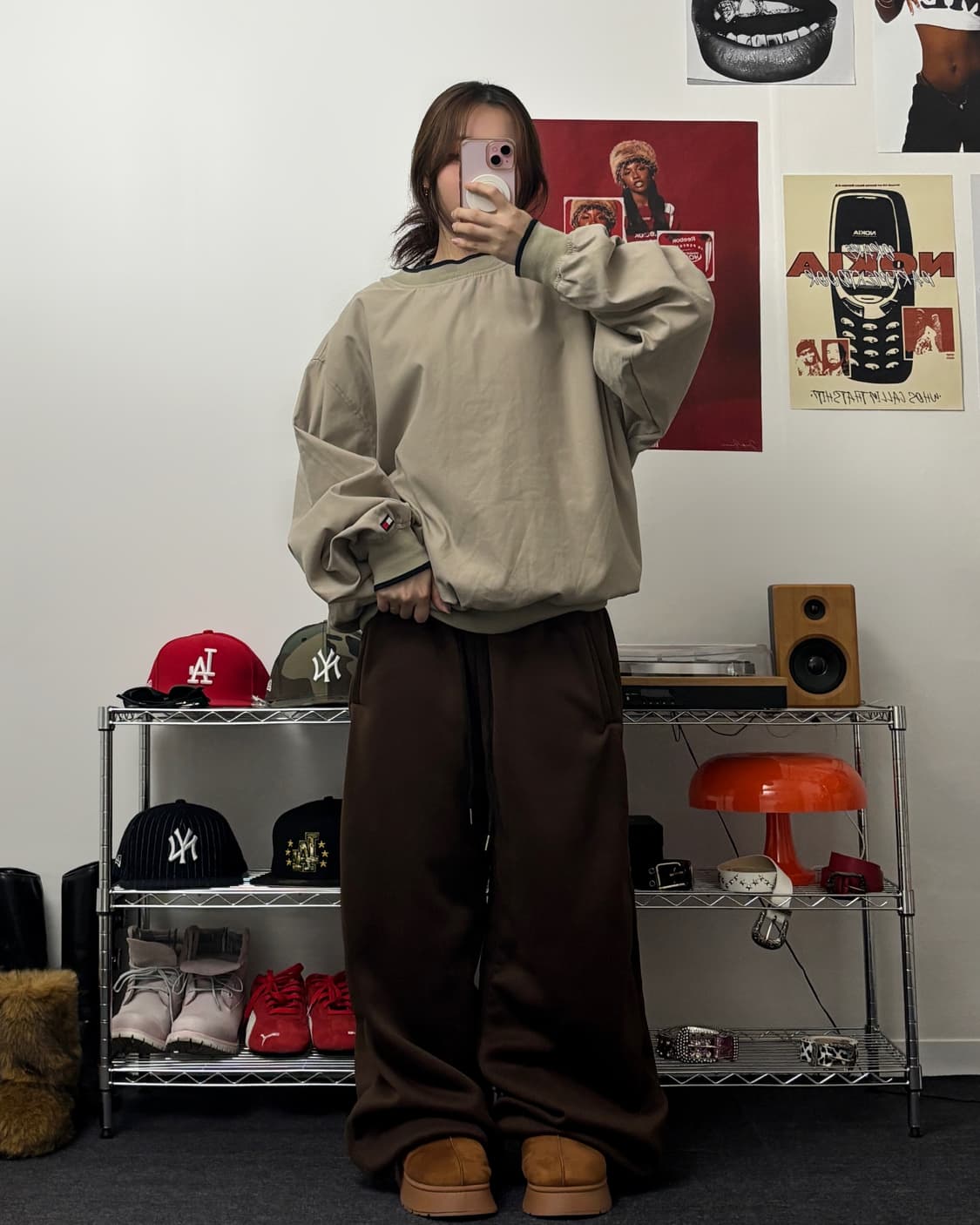 타미힐피거 00s 폴리쉘 베이지 웜업 상품이미지3