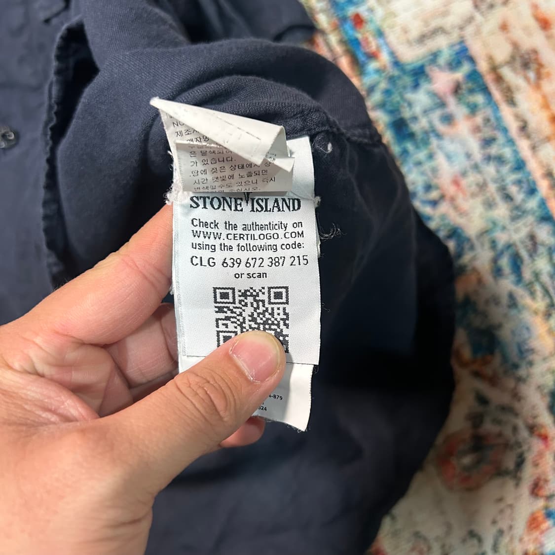 [L] 16ss 스톤아일랜드 가먼트 다잉 린넨 셔츠 상품이미지8