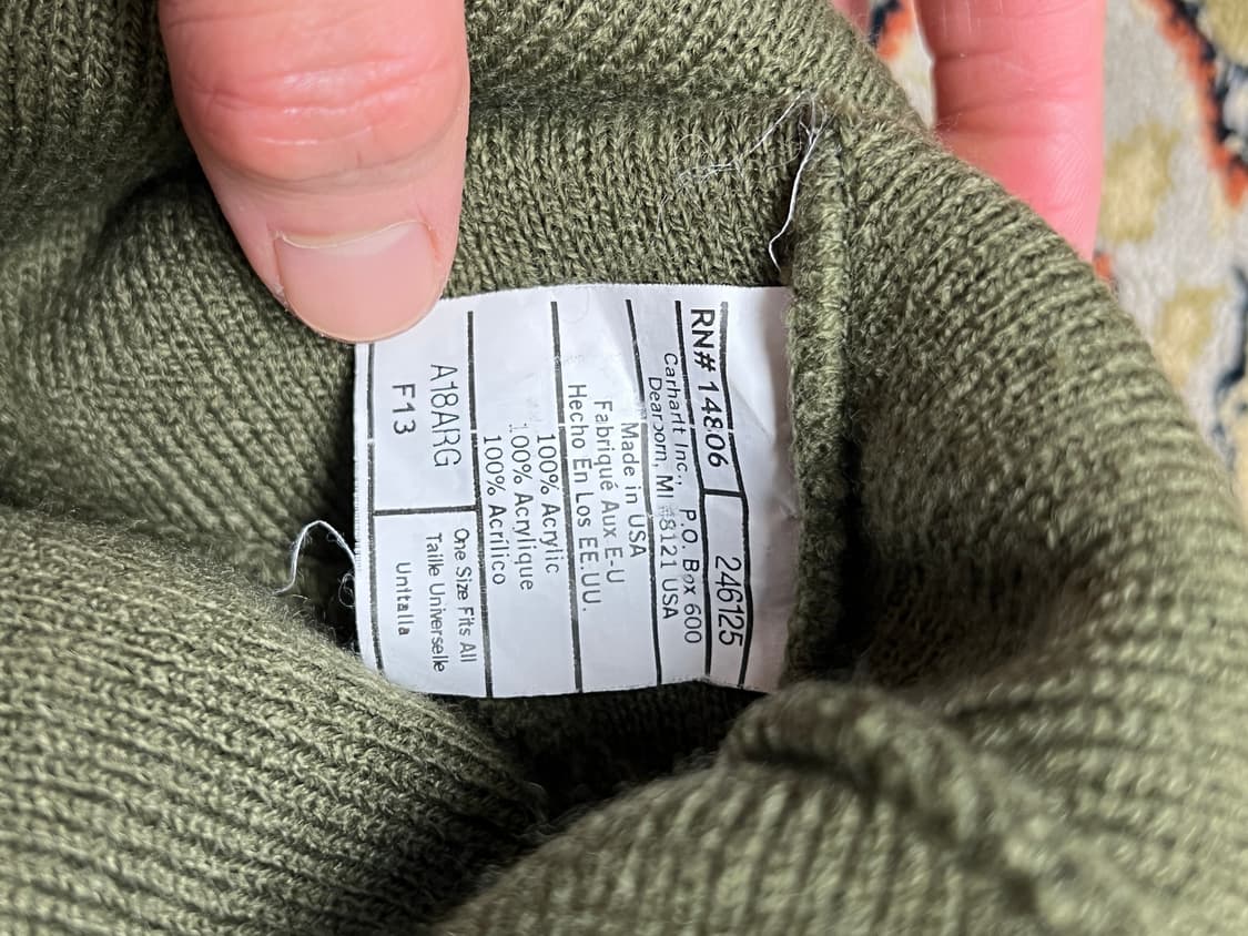 [OS] 칼하트 카키 비니 상품이미지3